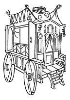 coloriage la caravane de gitan de esmeralda